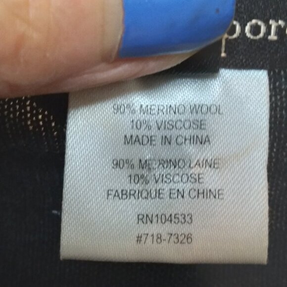 Nanette Lepore 2Tone Grey  90% Merino Wool Dress with Ruffle Front Detail Sz S - Picture 5 of 7
